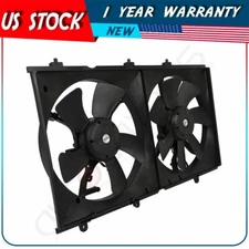 Radiator Condenser Fan Assembly For 2003 2004 2005 2006 2007 Mitsubishi Lancer