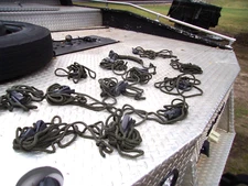 12...MILITARY SURPLUS DRASH NYLON ROPES TENT TARP TRUCK TRAILER 10" FT US ARMY