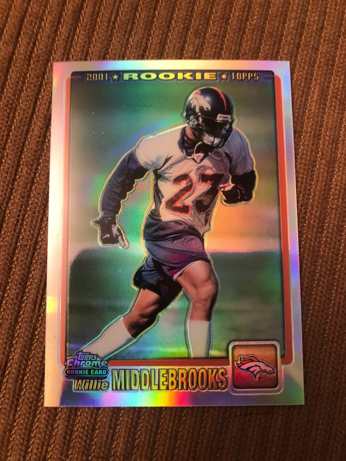 2001 Topps Chrome Willie Middlebrooks RC 975/999 Minnesota Gophers Broncos