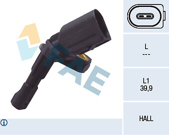 Fae 78102 Abs Sensor FüR Vw Audi Seat Skoda-image