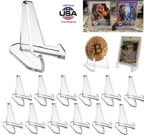 10-50 Stück Klar Acryl Sammelkarten Ständer für Münzen Sport Karten Display Halter - Bild 4 von 23