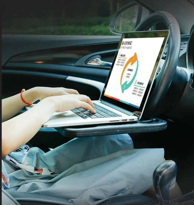 Bandeja Volante Coche Mesa Café Bebida Soporte Portátil Comida Escritorio Foto 2 de 4