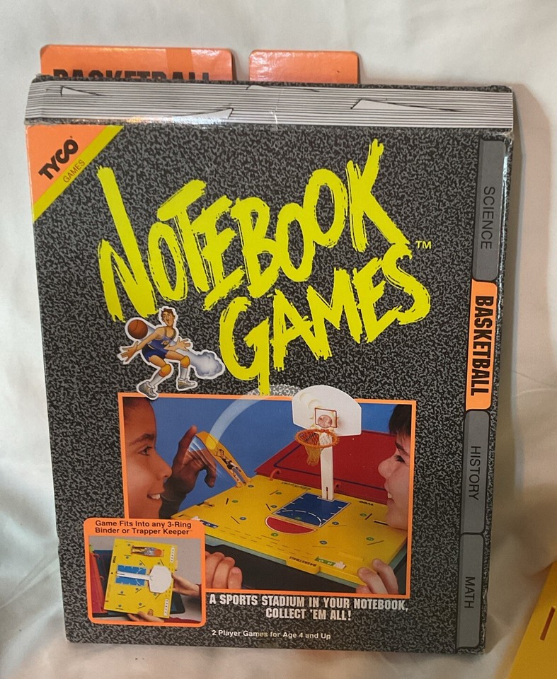 Tyco Notebook Games Basketball Vintage 1991 1992 PreOwned Trapper