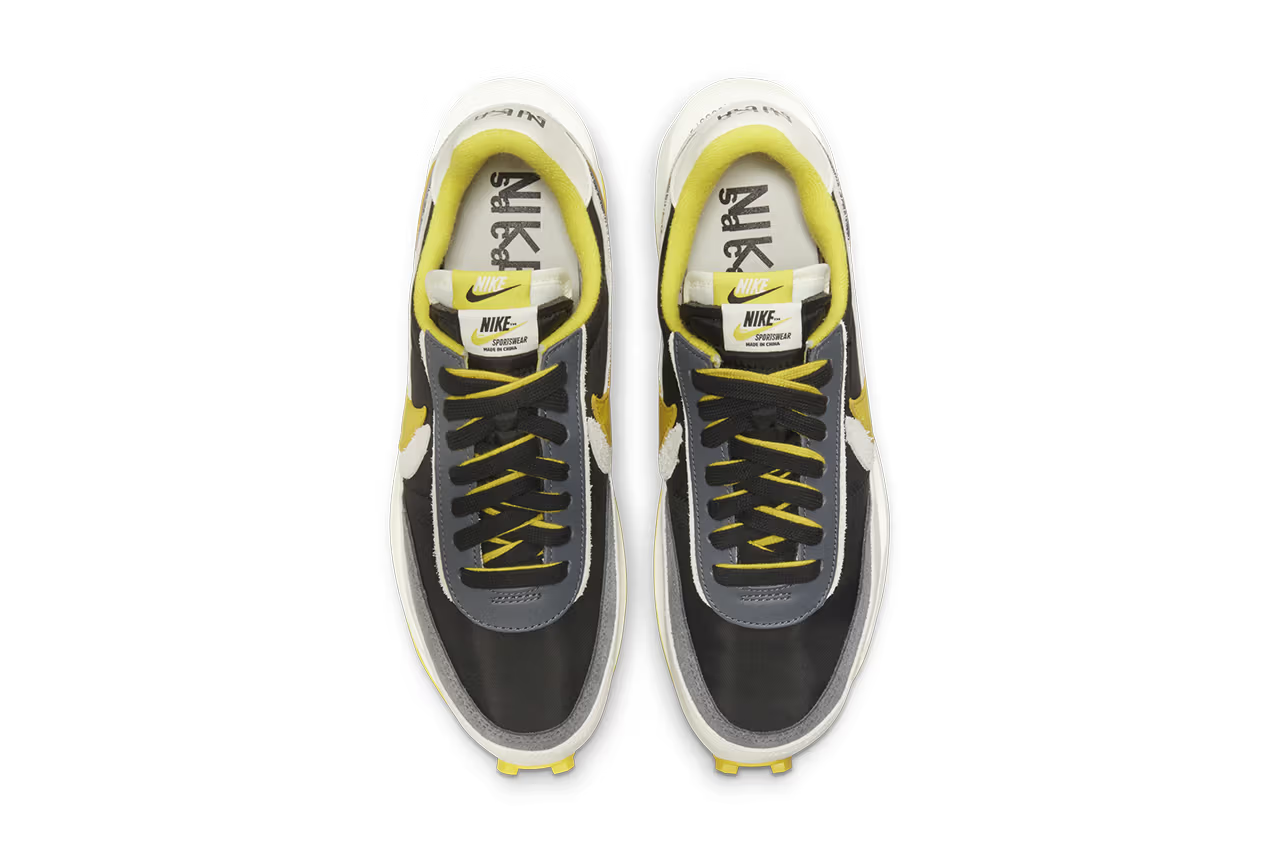 SACAI X NIKE sacai x Undercover x Nike LD Waffle limone brillante DJ4877 001 taglia 10 NUOVO