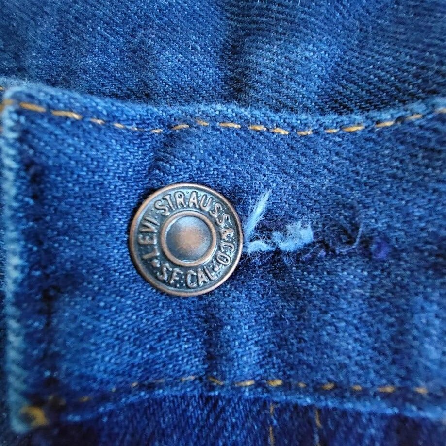 1980's LEVI'S DENIM BLUE JEANS 717- 0617 VINTAGE EUC W-29 L