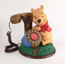 Vintage Telemania Winnie The Pooh Desk Telephone Disney