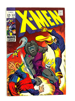 X-Men #53 (1969) vtg comic book Marvel 1st Barry Windsor-Smith Art