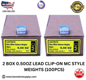 300 Pc Lead Clip-on Wheel Weight Balance Type AW 0.25 0.50 0.75 - Foto 7