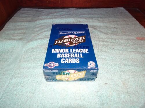 Factory Sealed 1992-93 Fleer Excel Minor Wax Box Unopened Jumbo Pack Jeter RC