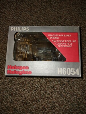 New Philips H6054 Halogen Headlamp C-6 12V 65W High/Low Beam fits many NEW