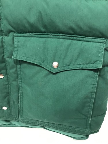 Vintage 70s HIGH ADVENTURE Insulated DOWN VEST PUFFER Kelly Green RARE SIZE L XL - Picture 15 of 21