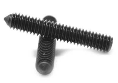 #10-32 x 1/2'' Fine Thread Socket Set Screw Cone Pt Black Oxide