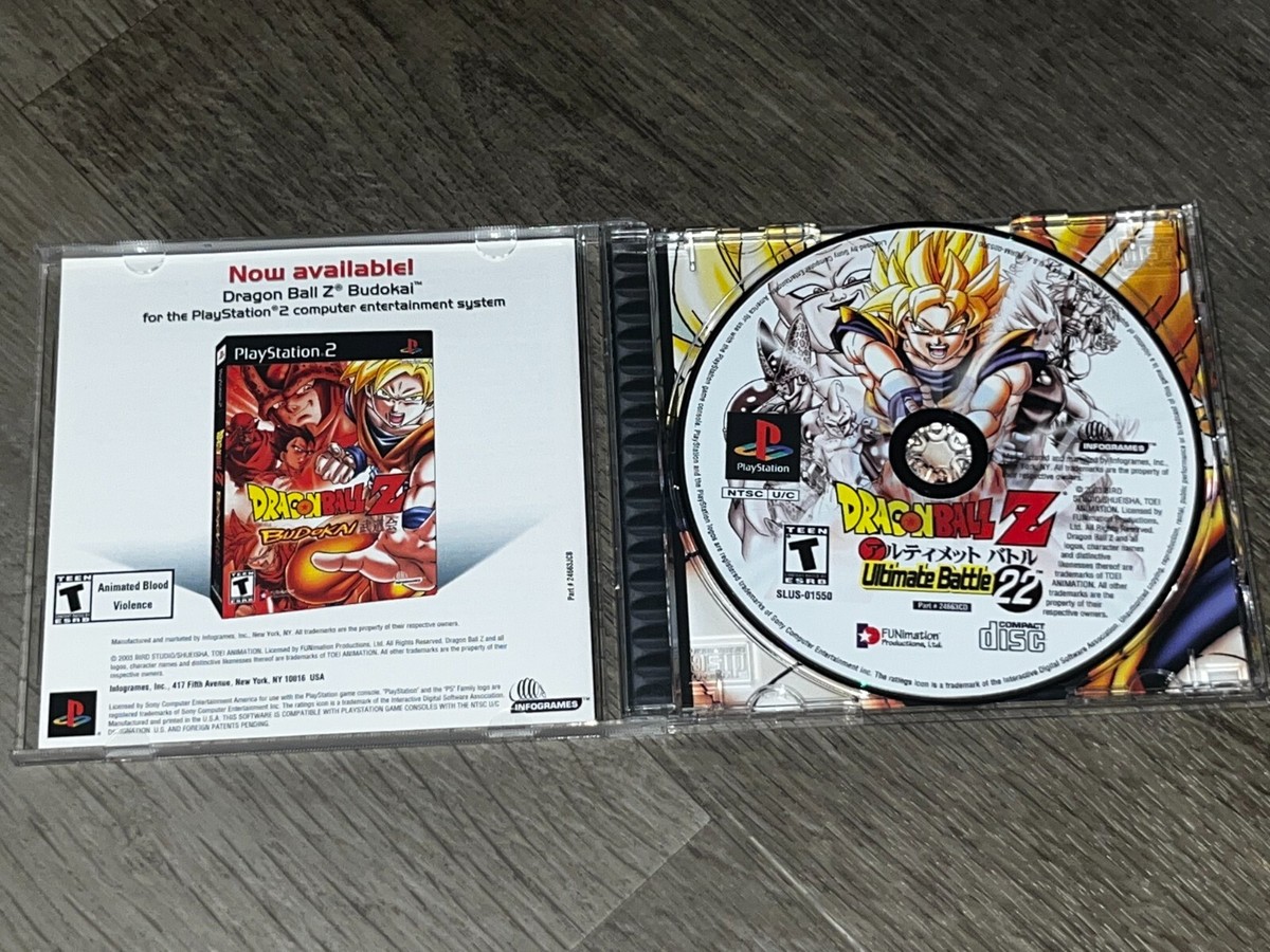 Dragon Ball Z Ultimate Battle 22 PlayStation 1 PS1 Complete Dragon Ball Z Ultimate Battle 22 PlayStation 1 PS1 Complete
