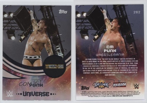 2025 Topps Universe WWE Event Variation CM Punk #262 11ye - Picture 3 of 3