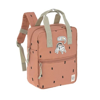 Mini Square Backpack Happy Prints carame