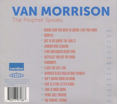 VAN MORRISON - THE PROPHET SPEAKS NEW CD