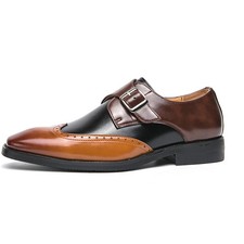 Men's PU Leather Dress Shoes Large Size Outdoor Walking Formal Business Sneakers