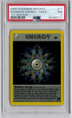 Rainbow Energy (1st Edition) graded PSA 7 for sale on eBay