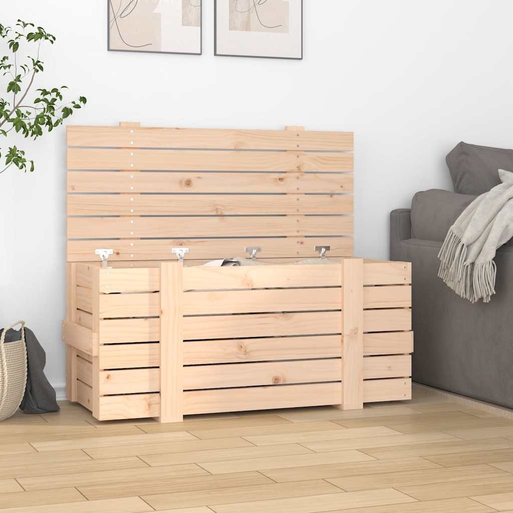 Panca Baule in Pino Massello 91cm - Arredamento Naturale e Caldo