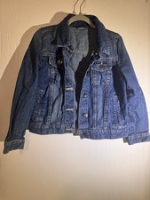 Carter s Kid Blue Denim Jean Jacket Button Front Classic Style Size 8/8A