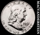 1961-D Silver Franklin Half Dollar - Choice Gem Brilliant Unc++++  #J7771