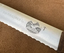 Vintage R H Forschner Victorinox  10” Serrated Slicing Knife - Wood handle