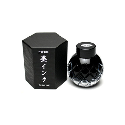 Mita Sanshodo x Kuretake Sumi Ink Fountain Pen Bottle Ink Size 74×65mm 55ml New