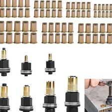 Nietmutternzange Set 7 St&uuml;ck f&uuml;r M3 M12 mit 70 Muttern - Hochwertiges Werkzeu...