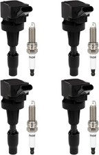 DEEGOOLY 4PCS UF-817 Ignition Coils Pack  Iridium Spark Plugs Fit For Hyundai E