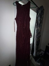 Studio I Petite Women's Red Black Multicolor Paisley Sleeveless Dress Size 12P