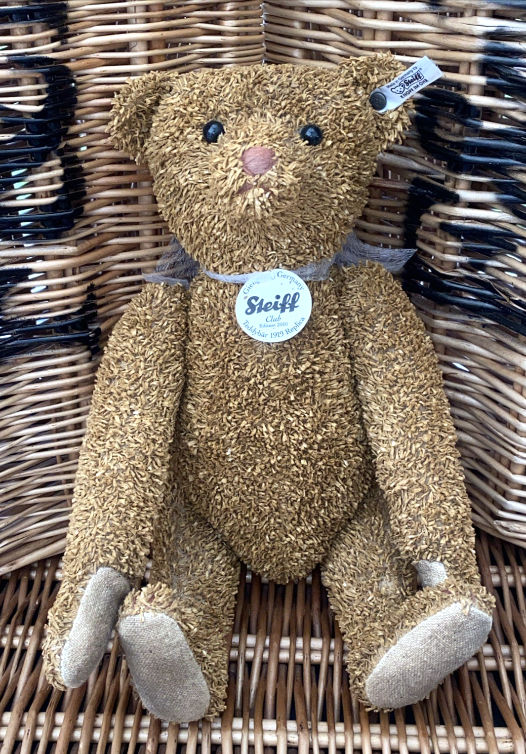 Steiff 2010 Club Edition Paper Teddy Bear 1919 Replica 32cm, Brown EAN:421099