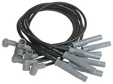 Msd Spark Plug Wire Set Bbc 8.5 Mm Super Conductor Spiral Core Black Straight Msd Spark Plug Wire Set Bbc 8.5 Mm Super Conductor Spiral Core Black Straight