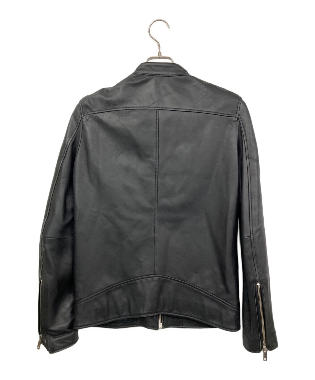 UNITED TOKYO Single Leather Riders Jacket Made in Japan Men's Size 1 Black image 2