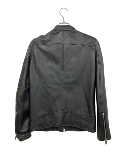 UNITED TOKYO Single Leather Riders Jacket Made in Japan Men's Size 1 Black image 2