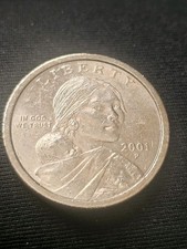 2001 P Sacagawea Dollar Coin - Circulated - FREE SHIPPING