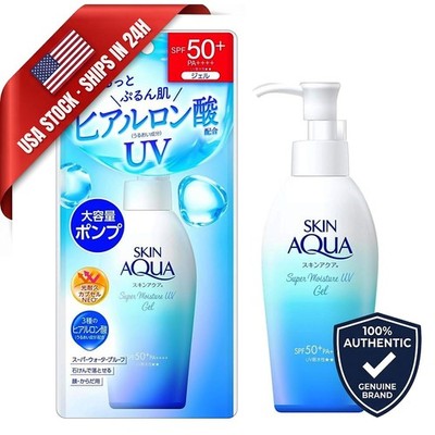 ROHTO Skin Aqua EXTRA LARGE 140g - Super Moisture Gel Sunscreen +Hyaluronic Acid