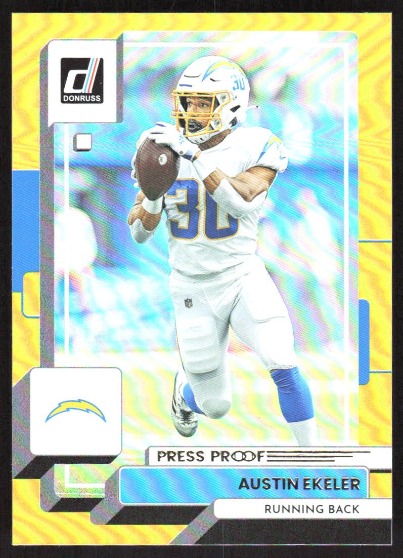 6859H 2022 Donruss #295 Austin Ekeler Premium Press Proof