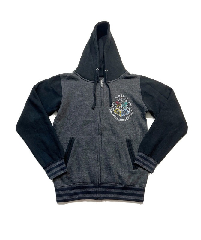 Universal Studios Harry Potter Jacket Men’s XL Black/Gray FullZip Pockets Hood