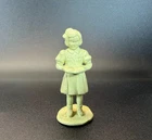 Vintage Marx 1956 Little Red Schoolhouse Girl With Book Standing In Class #3382