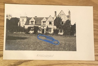 Ambrosden Vicarage Oxfordshire Pfarrkirche unbesendet RPPC Rev. Eiche 1933