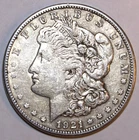 1921-S Morgan Silver Dollar - Extra Fine/AU - #1270E