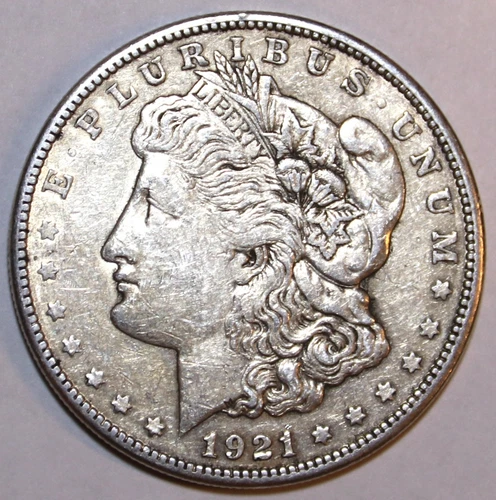 1921-S Morgan Silver Dollar - Extra Fine/AU - #1270E