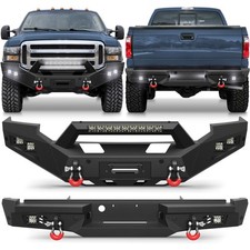 New Frontrear Bumper Wwinch Plate For 2005-2007 Ford F250 F350 F450 Super Duty
