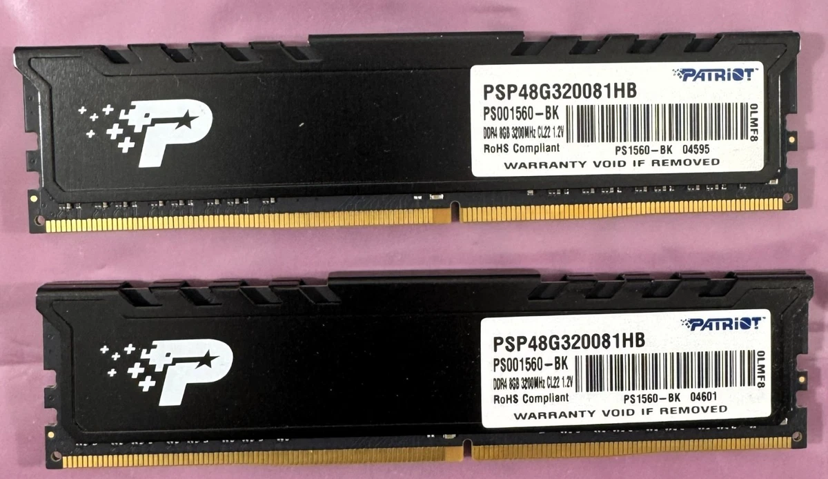 Patriot DDR4 SDRAM 16 GB Total Capacity Memory (RAM) for sale | eBay