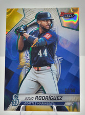 JULIO RODRIGUEZ 2025 BOWMAN'S BEST GOLD LAVA REFRACTOR MARINERS #/50