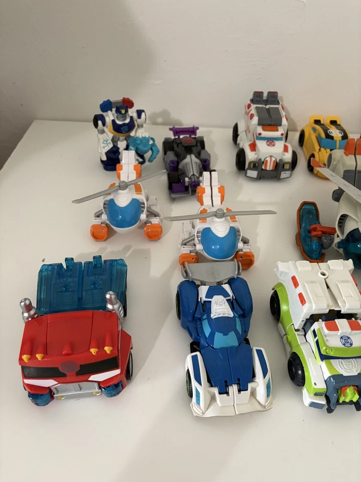 Lot 21 Playskool Heroes Transformers Rescue Bots Academy Construction Bot Rare - Image 2 of 4