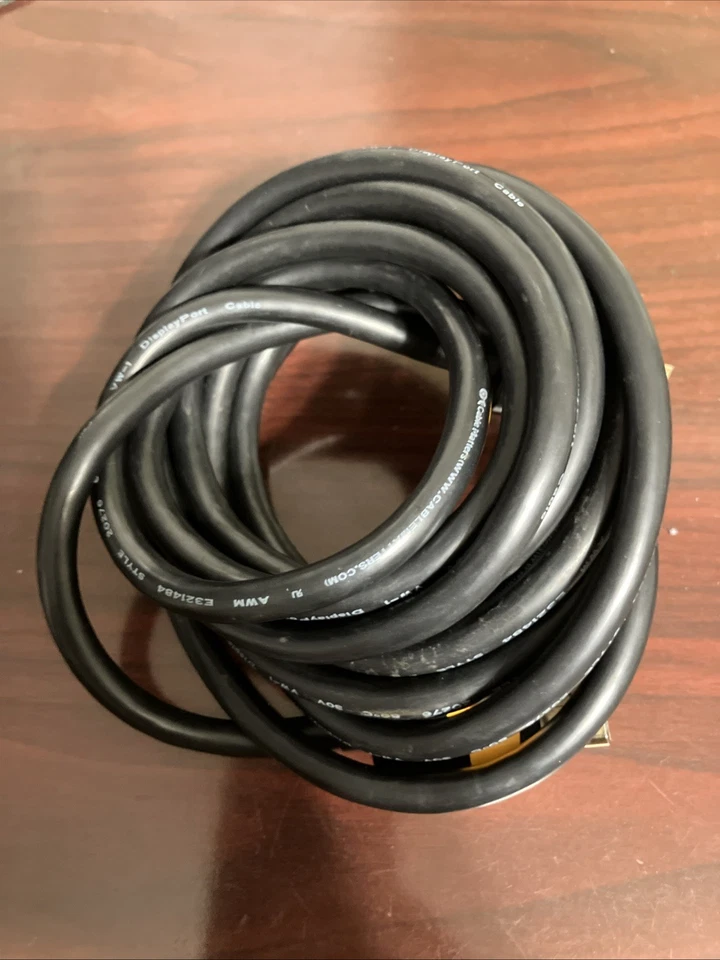 High Speed DP to DP Cable Gold Plated DisplayPort to DisplayPort Cable 4K Ready - Image 2 of 2