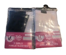 Justice Dance Gym 2 Girls Ankle Sleeves Size M/L Pink Pair Black Pair Lyrical