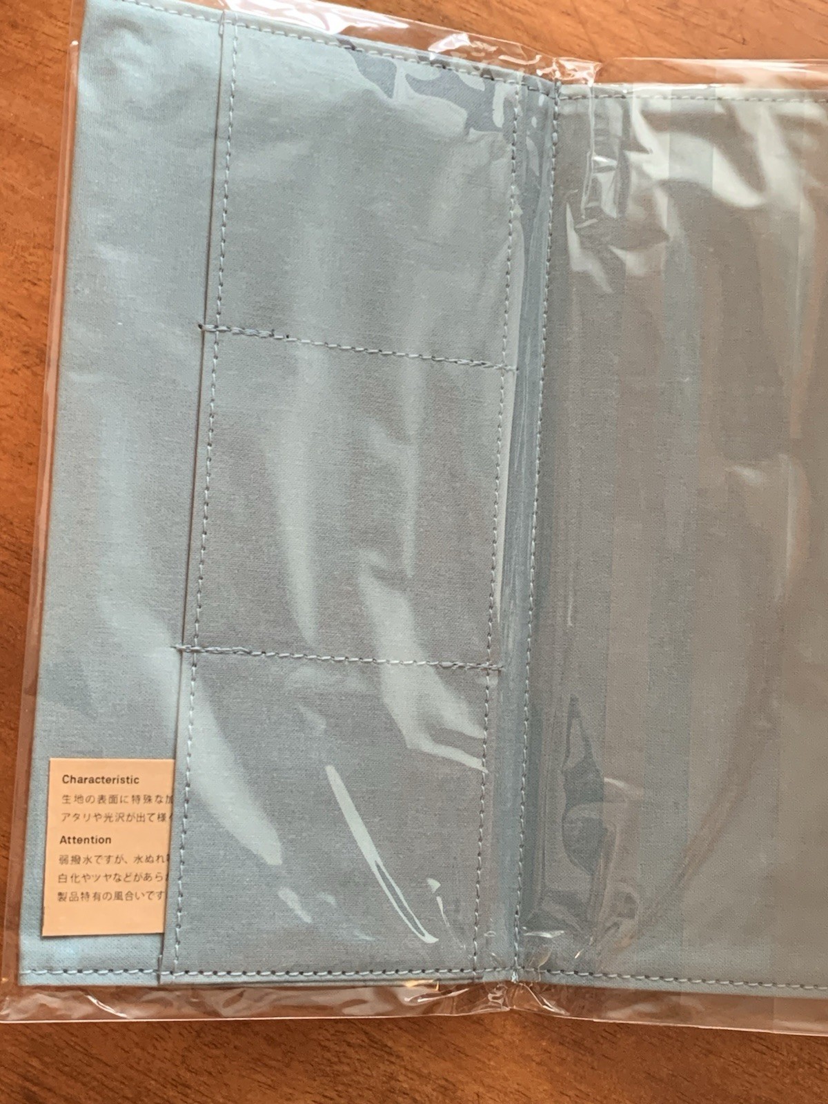 Traveler's Company Notebook Cotton Zipper Case Regular Size Sky Color New