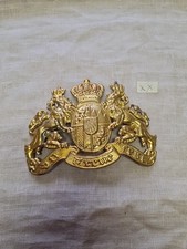 Plaque de casque BAVAROIS a pointe de la garde en laiton en reproduction (1)